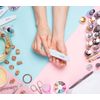 12 PCS Professional Nail Files 100/180 Grit, Four of Each, Nail Buffer Files Double Sided Emery Board Manicure Tools for Home and Salon (White)