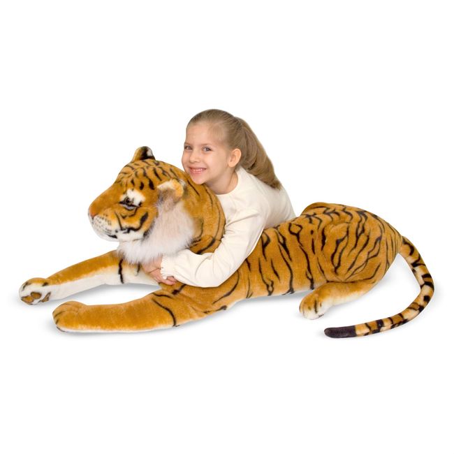 Melissa & Doug Giant Tiger - Lifelike Stuffed Animal (over 5 feet long)