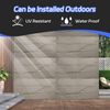 Cement Texture Wall Panels,4-Pack 3D Wall Panels, 23.6"*47.2" Wall Paneling, ...