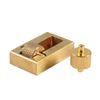 Yosoo Leather Craft Making Leather Edge Roller Oil Painting Box With 2 Brass Rollers Leather Edge Processing Tool