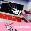 WORKPRO 4PC Plier Sets Slip Joint Long Nose Diagonal Cutting Groove Joint Pliers