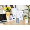 OSCO Clear Acrylic Desk Organiser, White