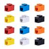 GeeekPi Cat6 RJ45 Keystone Jack Insert, 12-Pack Multi-Colour Set, Gold-Plated Pins