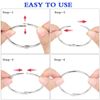 Binder Rings,KASEMI 100pcs Book Rings Assorted Sizes (1,1.5,2 inch) for School,Classroom,Office