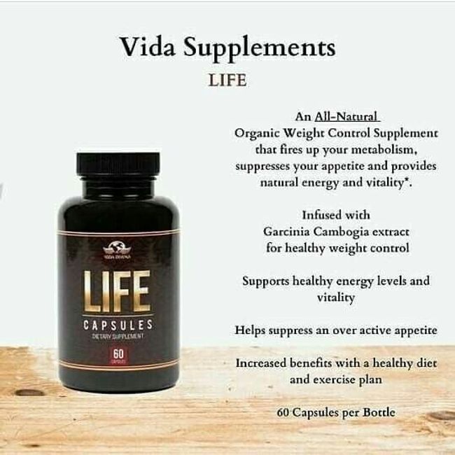 LIFE Capsules (60). All-Natural Organic Weight Control Supplement.