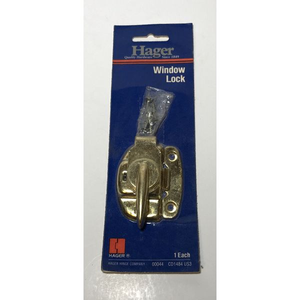 Hager CD1484 Brass Window Lock US3