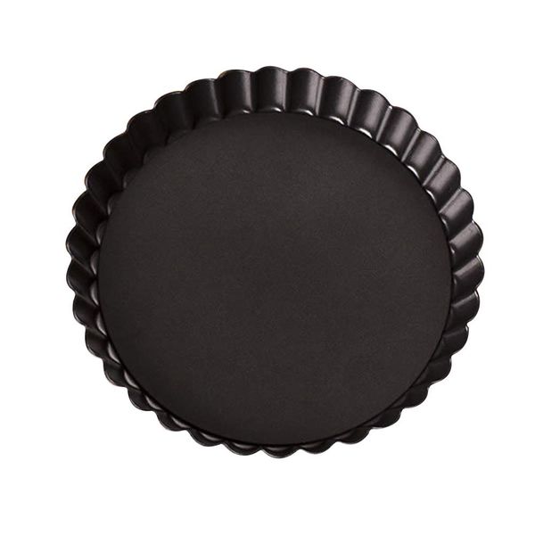 Tree2018 Removable Quiche Tart Pan, 6 inch Non-stick Fluted Flan Tin Quiche Pan Round Deep Tart Tin with Loose Base Perfect for Creating Creamy Cheese Cakes, Chocolate Tarts, Fruit Tart Pies