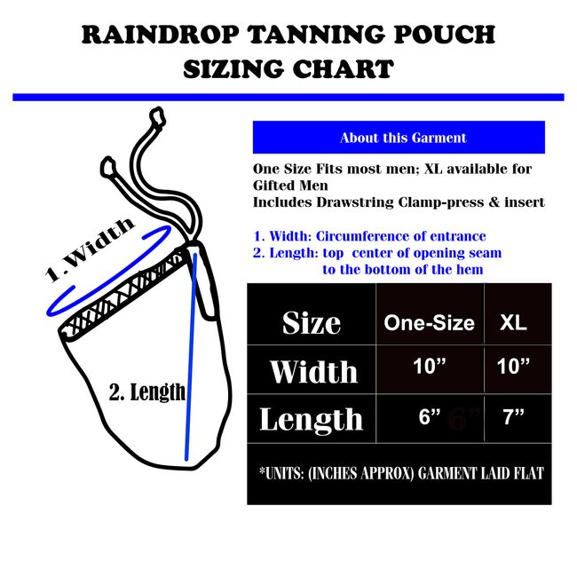 Men's Tanning Pouch Sun Protection, Tanning Cover for Men (XL, Tan)