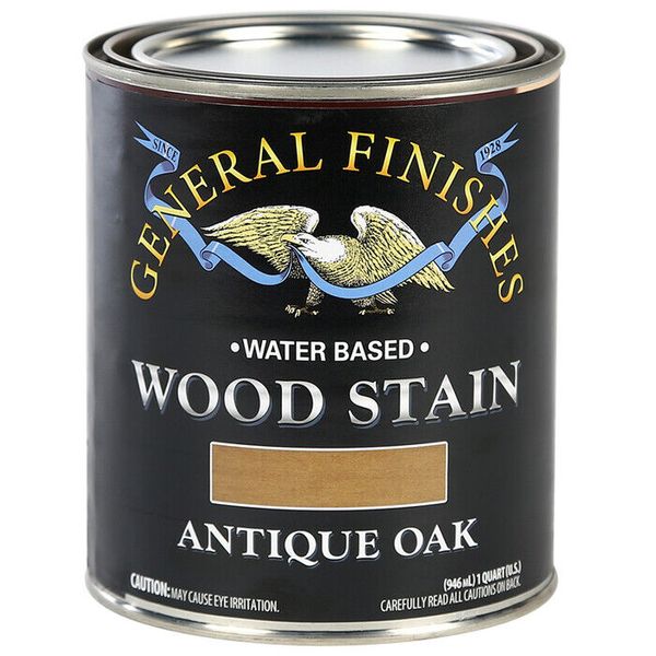 qt General Finishes WOQT Antique Oak Wood Stain Water‐Based Penetrating Stain