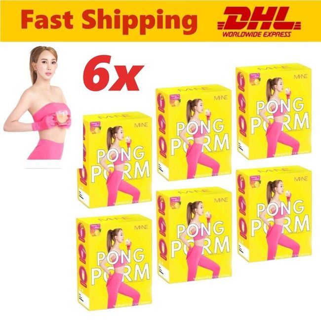 6x Pongporm Mymint Detox Body Slimming Hunger & Loose Weight Control Supplements