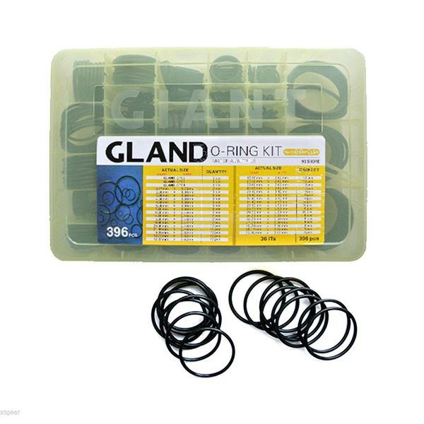 396PC RUBBER O RING Material Nitrile Case Set For Excavator 90 Shore O-RING Kit