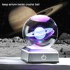 3D Saturn Crystal Ball with LED Base - Unique Gift for Astronomy Lovers