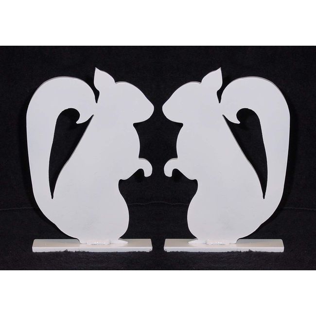 Magnum Target Steel Shooting Targets - 1/4" Mild Steel .22LR/S.B. Pistol and Rifle Squirrel Silhouette Knockovers 2pc