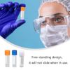 通用 20 Pcs 1.8 ml Graduated Plastic Clear Test Tubes Small Bottle Sample Container Plastic Sample Bottles for Scientific Experiments