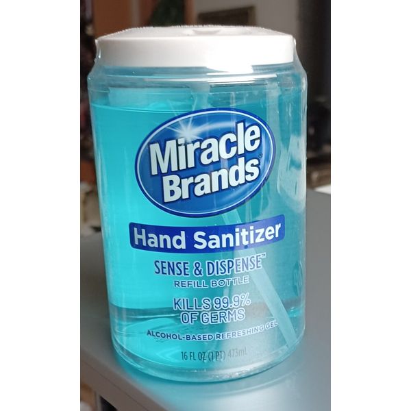 Miracle Brands Hand Sanitizer 16 Fl oz refill bottle