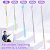 oruola 5 Pcs Finger Pointer Stick,Pointers Stick,Retractable Teacher Pointer Sticks,Multicolor Pointers Sticks for Classroom Supplies Kids Reading,Extends to 67.5 CM