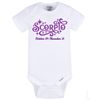 Scorpio Baby Onesie (12, White/Orange)