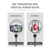 BoxWave Stand and Mount Compatible with Cubot Note 40 - RingLight SelfiePod, Selfie Stick Extendable Arm with Ring Light - Jet Black