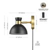 Globe Electric 91009605 Alice 7" Tall Wall Sconce - Matte