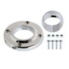 LABLT Chrome Steering Column Floor Mount Replacement for 2 Columns Swivel SBC BBC 350 Universal