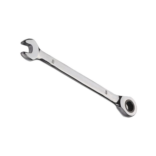 Vokenforu 8mm Ratchet Spanner, Ratcheting Combination Wrench, Hardened Chrome Vanadium Steel Open End Spanner Metric