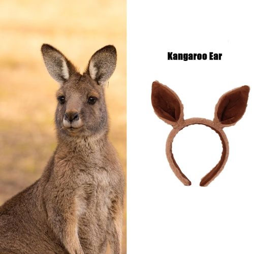 Kangaroo Headband Cute Kangaroo Ears Headband Animal Kangaroo Ear Hairband Kangaroo Costumes Accessories