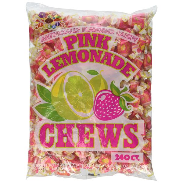 Alberts Fruit Chews Pink Lemonade 240 Count