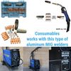 Aluminum MIG Torch Consumable Kit - Compatible w/ Prospot Blue Handle