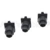 3Pcs RJ45 Waterproof Sockets IP65 Ethernet Panel Mount RJ45 Connector Black