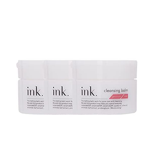 ink. cleansing balm set of 3 (geranium)