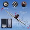 Filtered Rain Shower Head, High Pressure 8″Square, and 5 Settings Handheld Showe