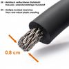 nean Bicycle Lock, Bicycle Cable Lock, Bicycle Lock with Numbers, Combination Lock with Code, 20 x 1000 mm, Extra Thick, Soft Touch Surface, Black