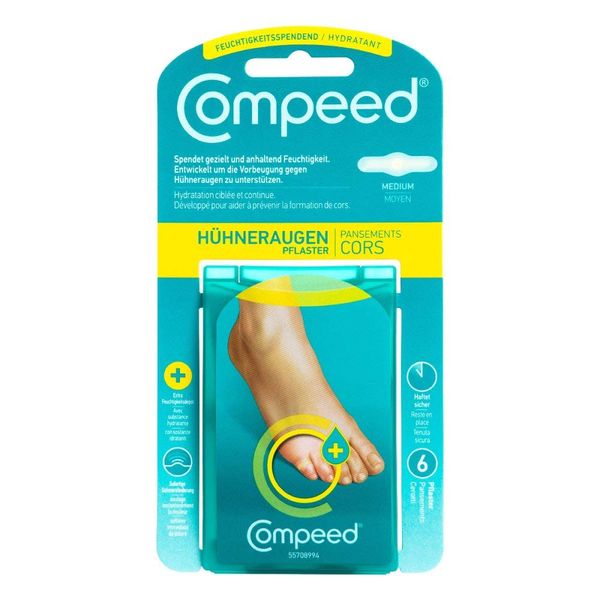 COMPEED Hühneraugen Pflaster feuchtigkeitsspendend 6 St