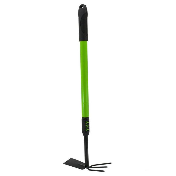 NEW TELESCOPIC HAND FORK & HOE GARDEN GARDENING PLANTING HANDLE GRIP DIGGING HAND TOOL | 2 IN 1 | MULTIPURPOSE | NON SLIP ERGONOMIC HANDLE