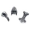 Alchemy Gothic Norse Hair Beads Beard Beads Silver-Coloured