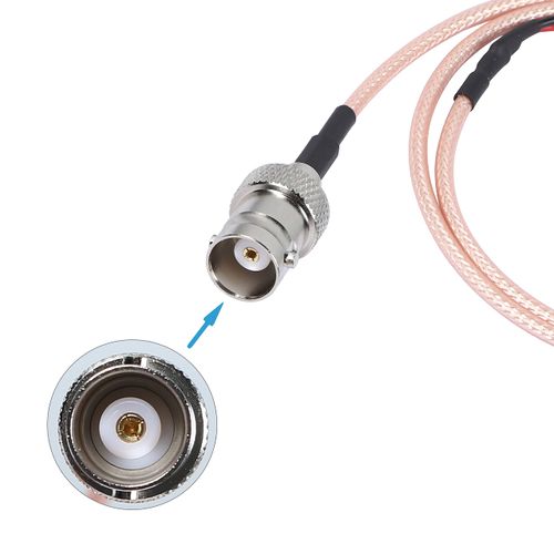 XMSJSIY BNC Female to Dupont Female Test Leads Cable Connector Adapter Extension Wire (Red+Black) - 1 pcs