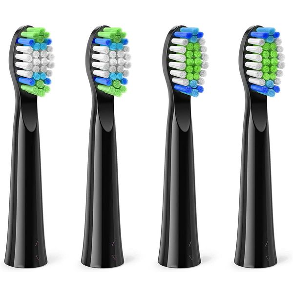 Sonic Electric Toothbrush Replacement Heads Compatible with Bitvae Daily D2 Rechargeable Toothbrush, Clean Toothbrush Heads Refills, 4 Pack