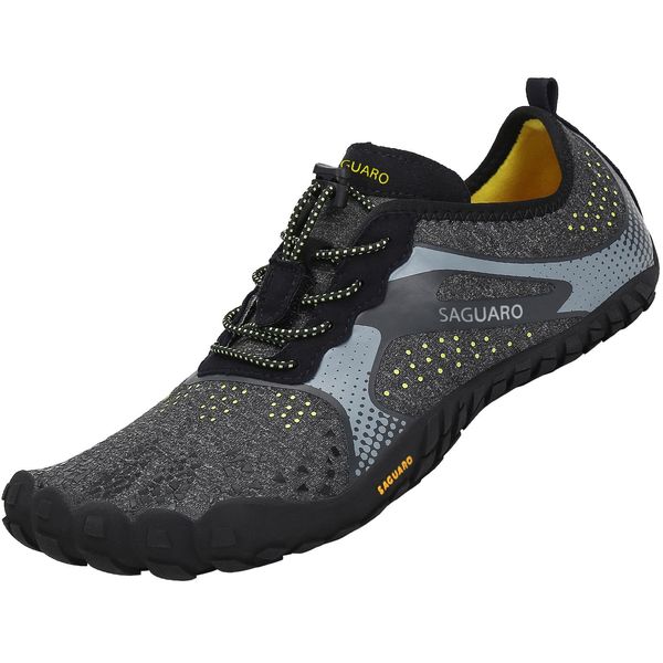 SAGUARO Barefoot Running Shoes, Portable, Fitness Shoes, Flexible, Ultra Lightweight, Breathable, Black