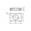 Cage for Ball or Brush with Hole D24, PA6.6CF15 Black