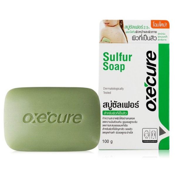 Oxe Cure Sulfur Sulfer Soap Reduce Acne 100 g