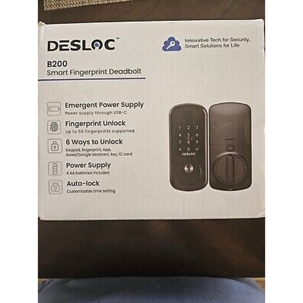 DESLOC B200 Fingerprint Smart Door Lock, Keyless Entry Door Lock, App Control...