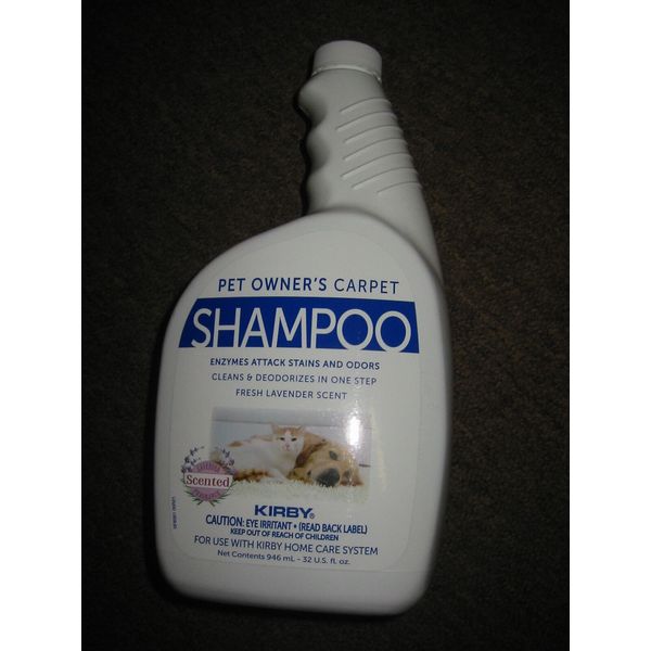 KIRBY VACUUM CARPET SHAMPOO FOR PET OWNERS QUART