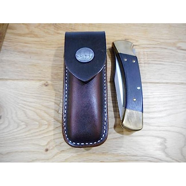 5 Inch Brown Plain Leather Sheath