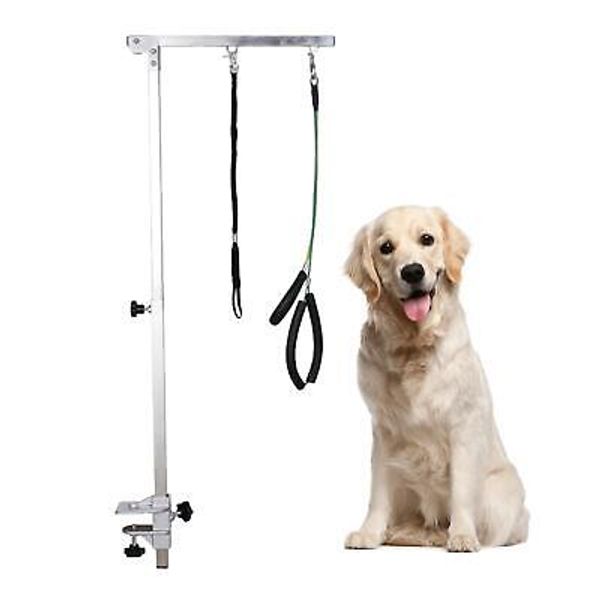 Extensible Pet Dog Grooming Table Bracket Arm Telescopic with Restraint Rope