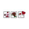 CafePress Three Valentine Scenes Magnets Rectangle Magnet, 2"x3" Refrigerator Magnet
