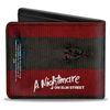 Buckle-Down Men's Wallet, Freddy Krueger, 4.0" x 3.5"