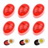 Egg Timer for Cooking, Pack of 6 Egg Timers, Egg Colour Different Timer, Timer for Boiled Eggs, Egg Colour Changing, Timer, Infinite, Reusable, for Home, Restaurant (Red)
