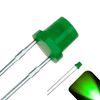 3mm Diffused Flat Top Wide Angle Pure Green LED - Wide Angle (Pack of 20)