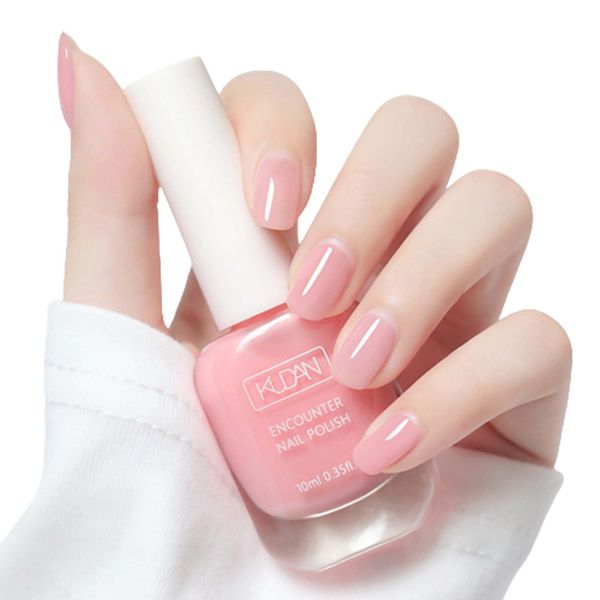 Trendyfave Nude Pink Nail Polish,Quick Dry Nail Polish,Peel off Nail Polish,Low Odor No Need Cure Nail Varnish,Lasting Breathable Nail Polish,Water Based Formula DIY Gel Nail Art at Home