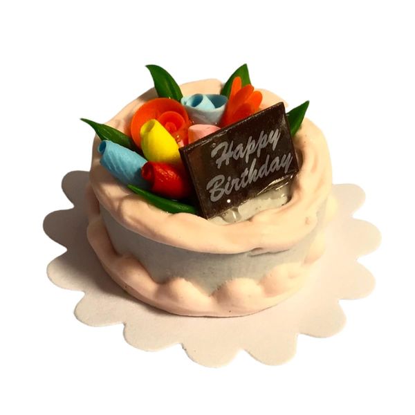 Dolls House Birthday Cake (D7046) - 1:12 Scale Miniatures | Minimum World